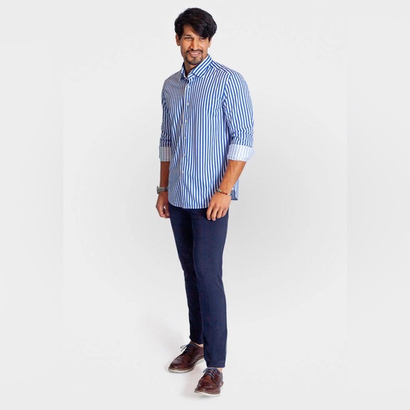 BUKI • The Go Big Stripe Long Sleeve Tech Shirt - Picture 8 of 9